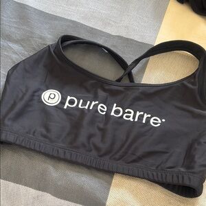 Pure Barre Charcoal Workout Top